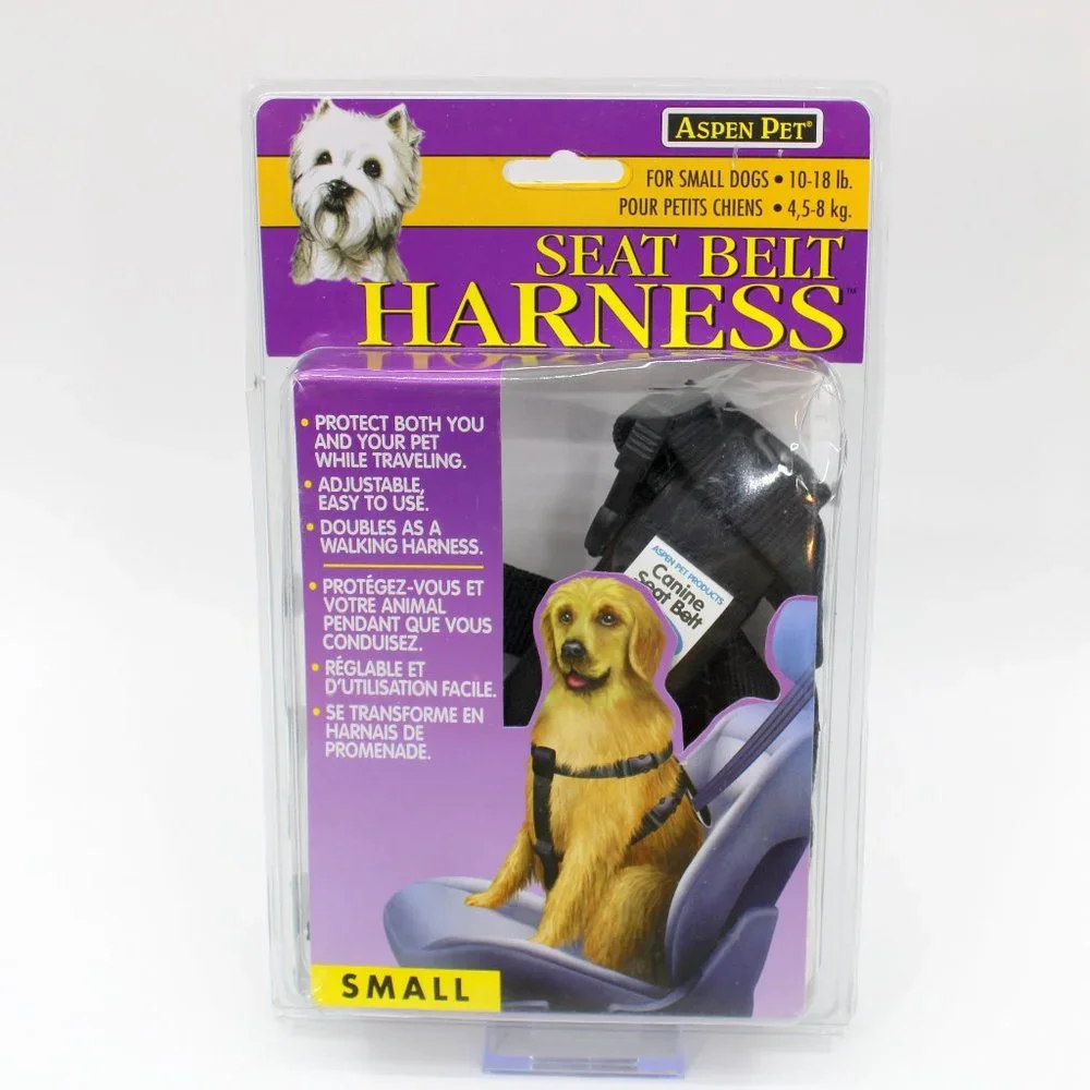 Aspen Pet Seat Belt Harness for Small Dogs 10-18 lbs